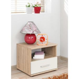 Obrazek Szafka nocna Dino dąb sonoma/biały