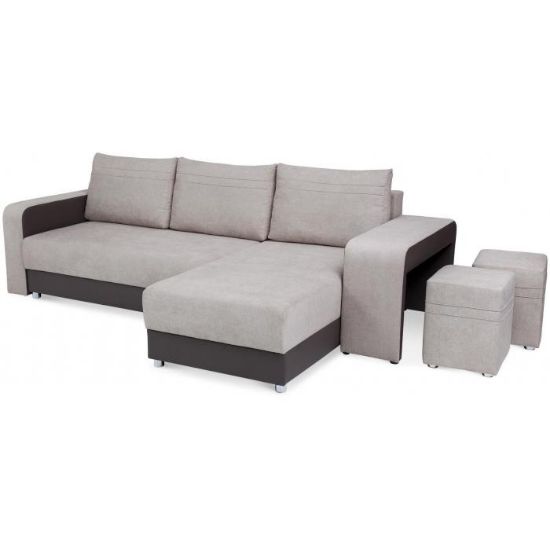 Obrazek Narożnik Bueno z pufami uniwersalny