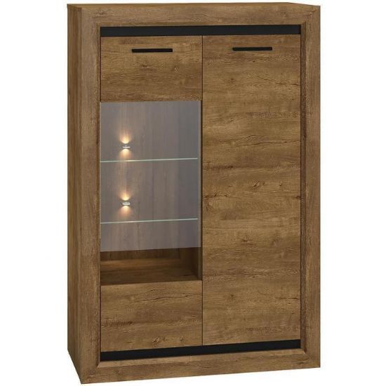 Obrazek Witryna Baltica 2601 90 cm Dąb lefkas/czarny