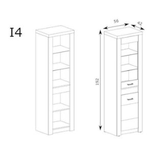 Obrazek Witryna Indianapolis I4 Jesion Jasny