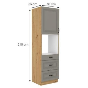 Obrazek Szafka kuchenna Stilo claygrey/artisan 60dps/210 3s 1f