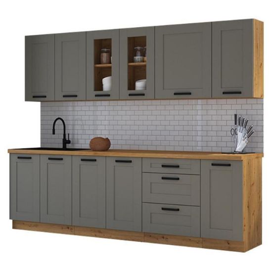 Obrazek Kuchnia Luna claygrey/artisan 260 bez blatu