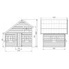 Obrazek Domek dla dzieci Amelia 223x249.5x230.6 cm