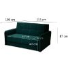 Obrazek Sofa Arosa zielony