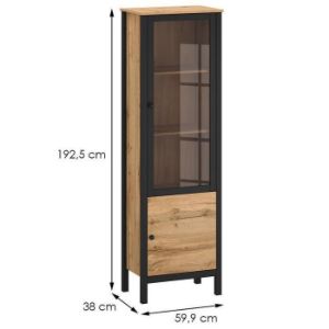 Obrazek Regał Palmer A Dąb Wotan/Czarny