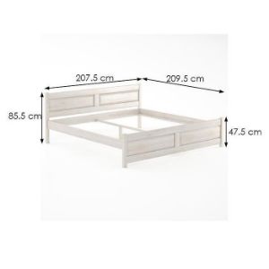 Obrazek Łóżko Buk LK109–200x200 bielony