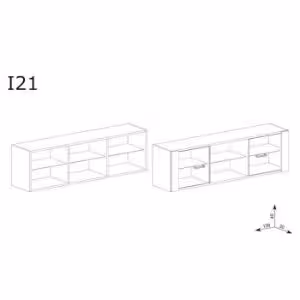 Obrazek Półka Indianapolis I21 jesion jasny