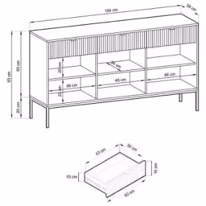 Obrazek Komoda Nowa Ksz154 Szary