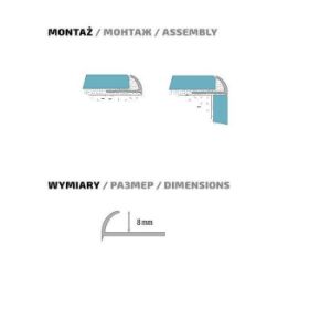 Obrazek Profil zewnętrzny beż 103 8/250 