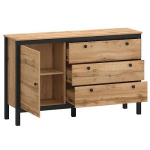 Obrazek  Komoda Palmer G Dąb Wotan/Czarny 