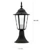 Obrazek Lampa ogrodowa Liguria ALU1047P1B czarna KS1