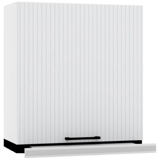 Obrazek Szafka kuchenna Kate w60/68 slim pl z okapem srebrnym jasny szary mat