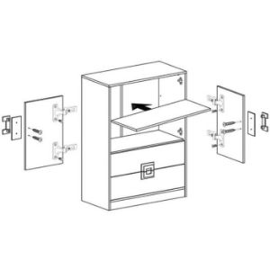 Obrazek Komoda Nico 80 biały/dąb jasny nr-9