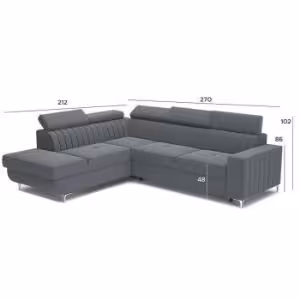 Obrazek Narożnik z funkcją spania Best Primo 89 lewostronny