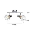 Obrazek Lampa 54802-2 LS2 Drut chrom