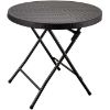 Obrazek Stolik składany okrągły 80cm czarny