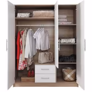 Obrazek Szafa Smart SR3 100 cm dąb sonoma/biały