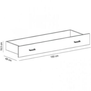 Obrazek Szuflada Antica A-6 kraft złoty
