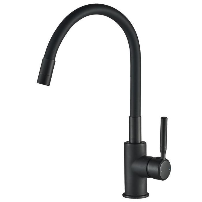 Bateria zlewozmywakowa elastyczna Rock czarna