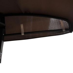 Obrazek Huśtawka ogrodowa technorattanowa brązowa z poduszką