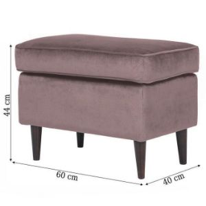 Obrazek Pufa Royal Bluvel 91/wenge