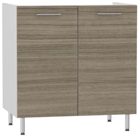 Obrazek Szafka kuchenna Hana dabema walnut light grey/biały D80ZL BB