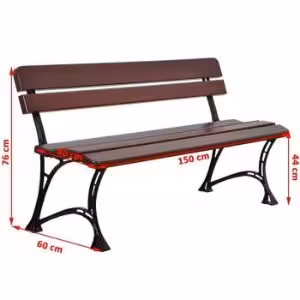 Obrazek  Ławka królewska orzech 