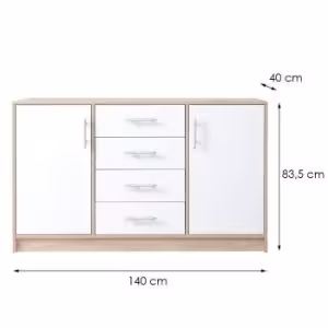 Obrazek Komoda Smart SRK1 dąb sonoma / biały