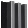 Obrazek Lamele akustyczne 3d na filcu Antracyt 137x2650mm