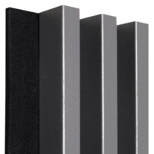 Obrazek Lamele akustyczne 3d na filcu Antracyt 137x2650mm
