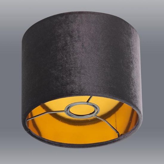 Obrazek Abażur welur 9291 czarny D20