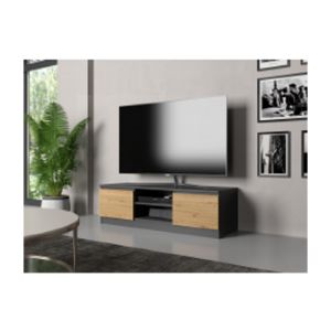 Obrazek Szafka RTV Tula (antracyt/dąb artisan)