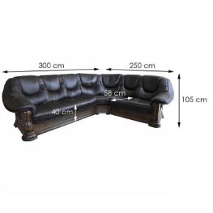 Obrazek Narożnik bez funkcji spania Grizzly Antique M600 22-23 prawostronny