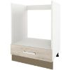Obrazek Szafka Kuchenna Charlotte 60l Oven Cabinet Latte/Oak Grey Craft