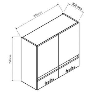 Obrazek Szafka kuchenna Kate ws80 jasny szary mat