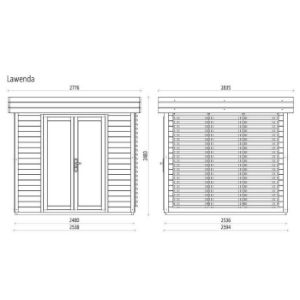 Obrazek Domek ogrodowy LAWENDA 250x250