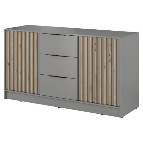 Obrazek Komoda Nelly 2d Szary/Lamela Artisan