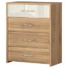 Obrazek Komoda Gala f4/gl pacific walnut/beige