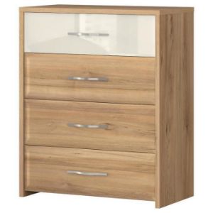 Obrazek Komoda Gala f4/gl pacific walnut/beige