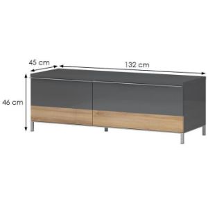 Obrazek Szafka RTV Onyx TV130-1K1F/ON anthracite/pacific walnut