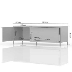 Obrazek Szafka RTV Onyx TV130-1K1F/ON anthracite/pacific walnut