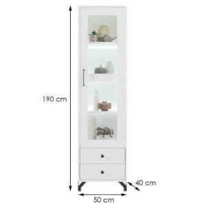 Obrazek Witryna Bergen Be3 Biały Lux/Biały Połysk