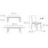 Obrazek Zestaw stół i krzesła Artur 1+6 ST715 I KR648 biały połysk SAFARI PIK 14