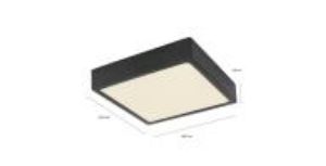 Obrazek Plafon 12369-15 LED 15W 14.5X14.5 Czarny PL1