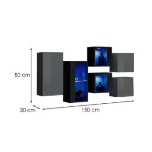 Obrazek Komoda Switch SB IV grafit/czarny