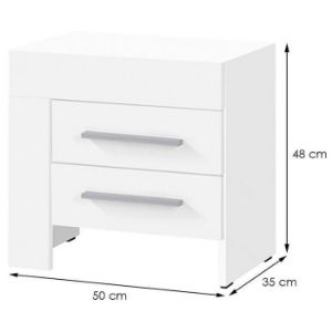 Obrazek Szafka Nocna Cezar 21 L Biały