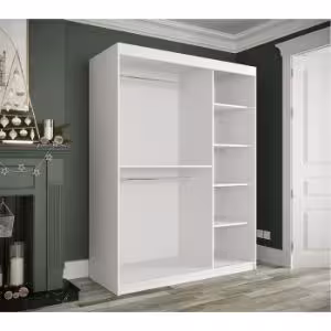 Obrazek Szafa Marmur T1 150 Biały/Marmur Czarny