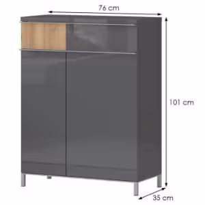 Obrazek Komoda Onyx Cpl21 Pacific Walnut/Anthracite