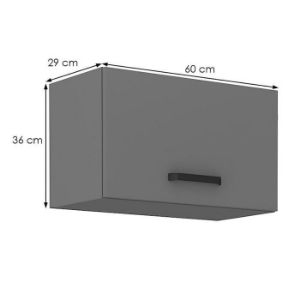Obrazek Szafka kuchenna NESSA antracyt 60gu-36 1f