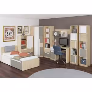 Obrazek Komoda 07 Drop Buk Fjord/Biały/Szara Platyna